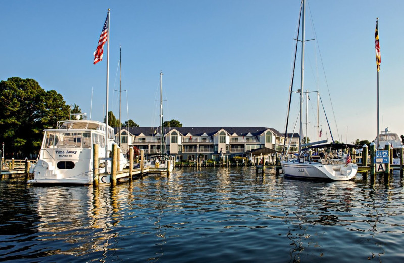 Exterior view of St. Michaels Harbour Inn 