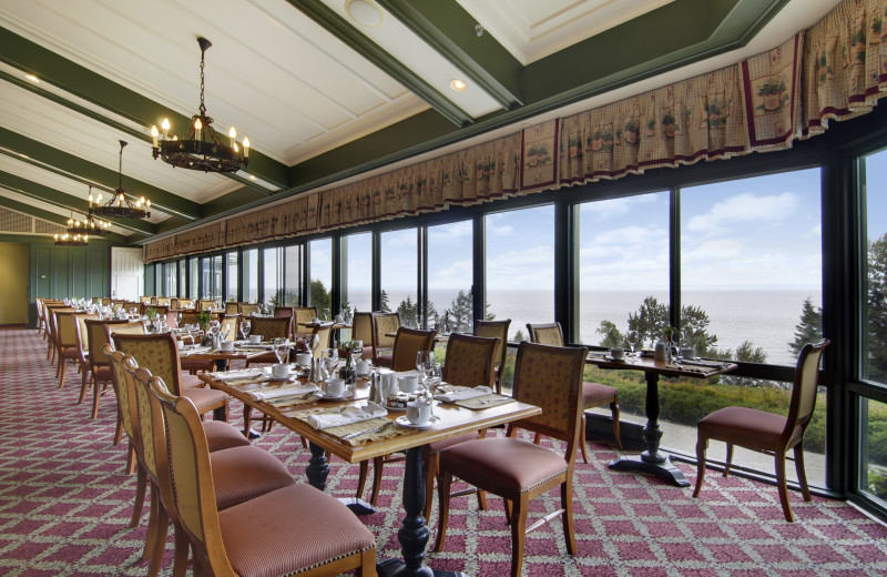 Dining at Fairmont Le Manoir Richelieu.