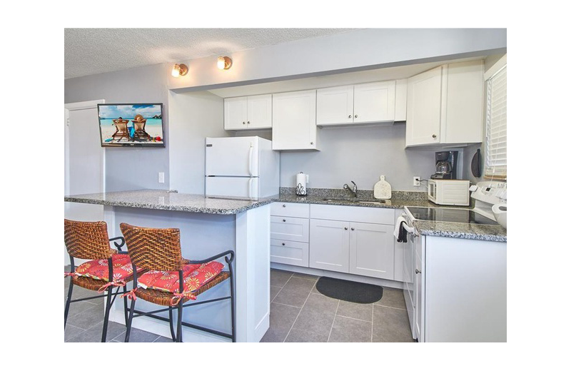 Guest kitchen at Gulf Winds Resort Condominiums.