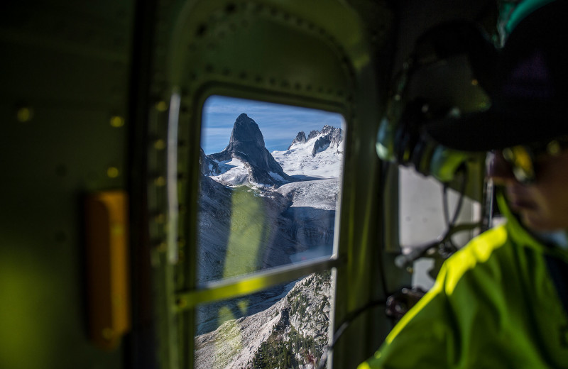 Plane ride at Bugaboos Lodge.