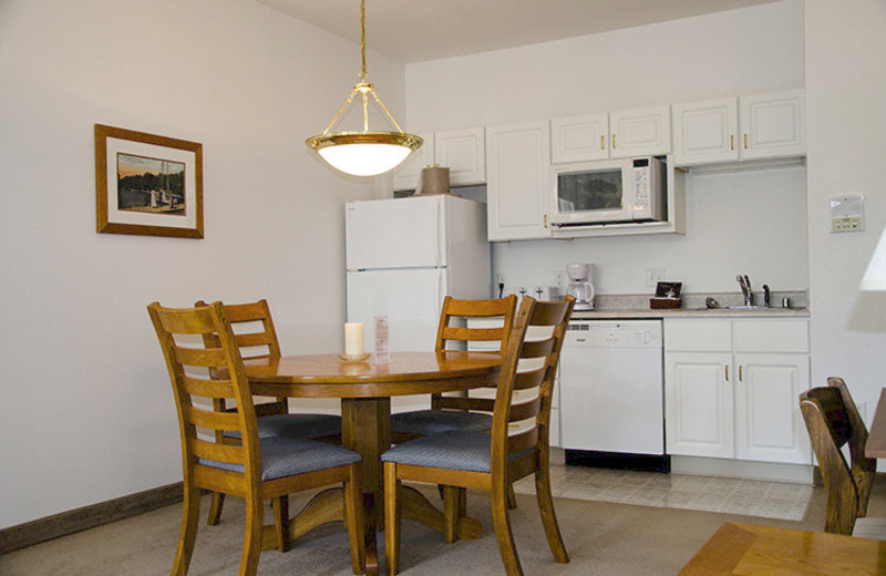 Suite kitchen at Delavan Lake Resort.