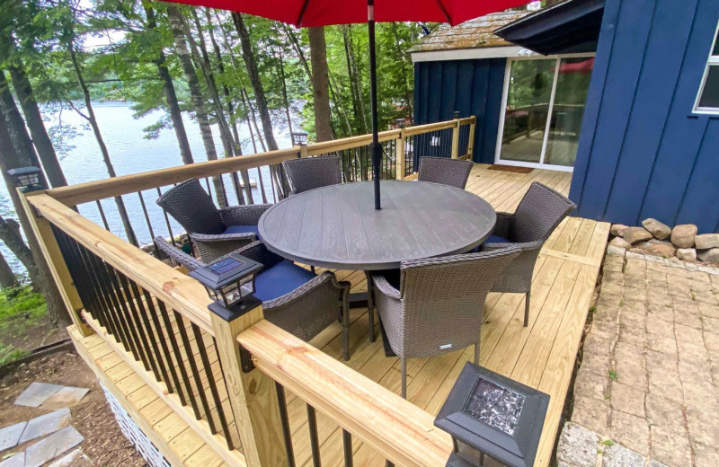 Rental deck at Northern Living - Luxurious Vacation Rentals.