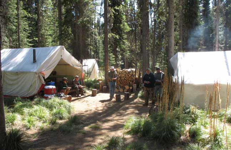 Camping at Silver Spur Outfitters.