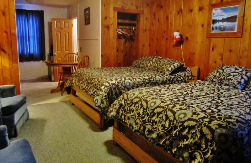 Guest room at Dancing Bears Inn.