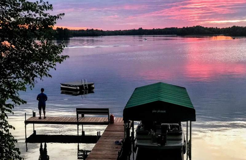 Rental dock space and lake view at Lakeland Rental Management.