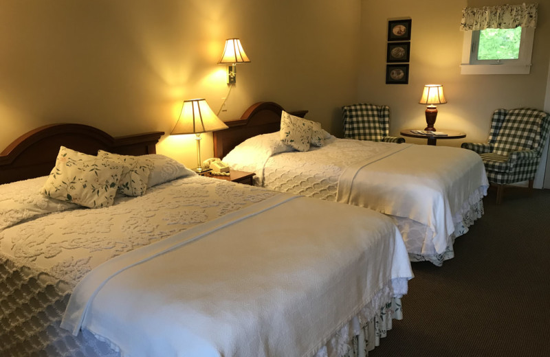 Guest room at Mount Battie Motel.