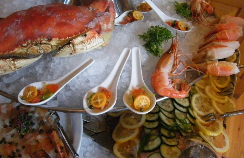 Dining at Deep Creek Fishing Club.
