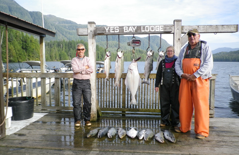 Fishing at Yes Bay Lodge.