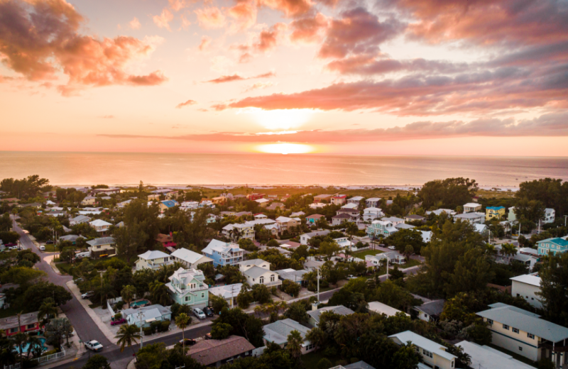 Aerial view of Anna Maria Island Beach Rentals, Inc.