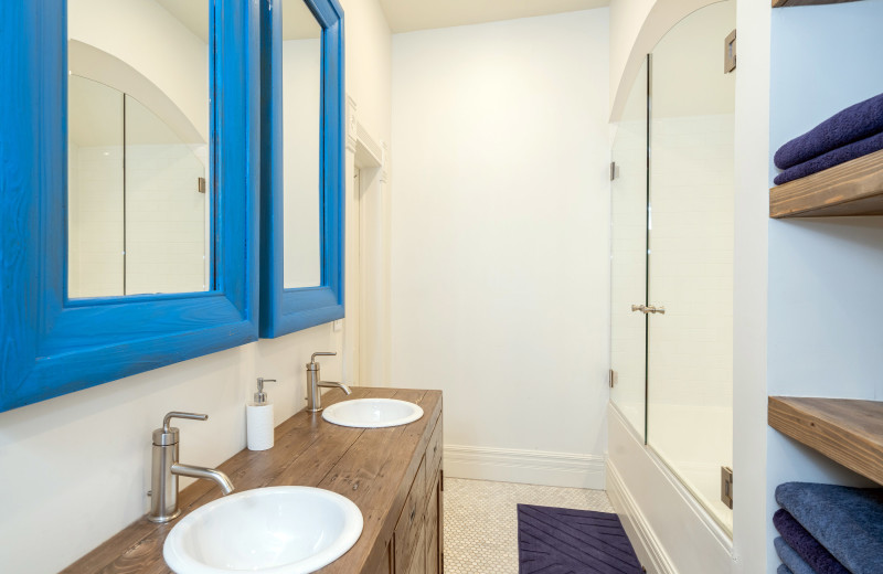 Rental bathroom at Accommodations in Telluride.