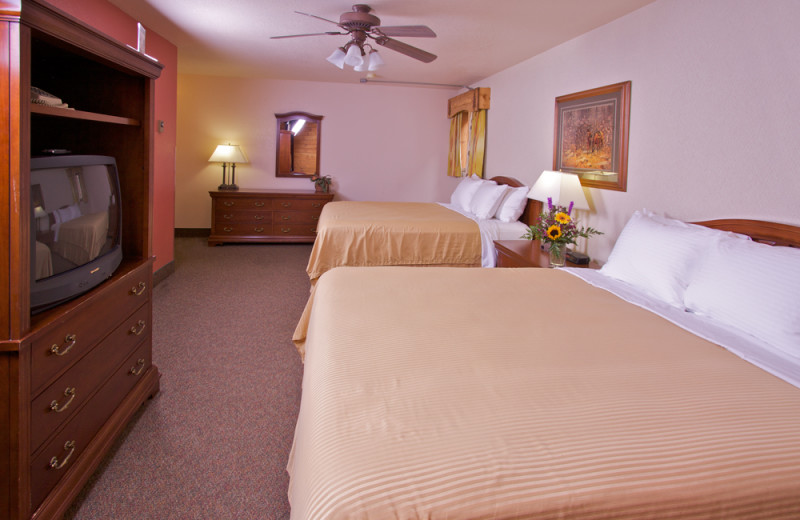 Guest room at Box Canyon Lodge & Hot Springs.