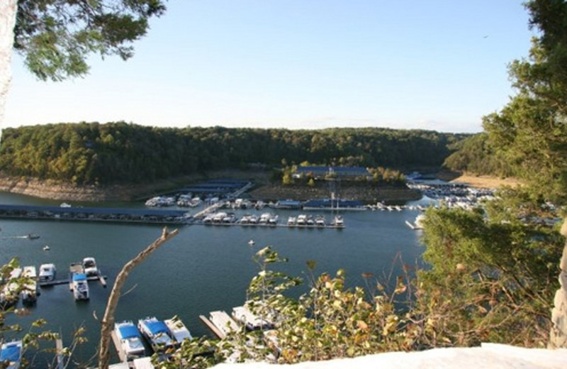 Exterior view of Jamestown Resort and Marina.