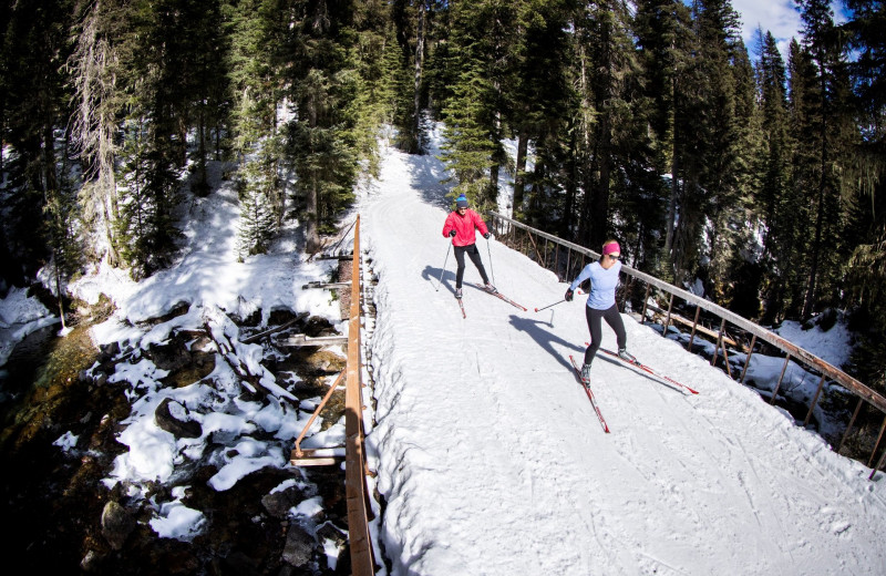 Skiing at Izaak Walton Inn.