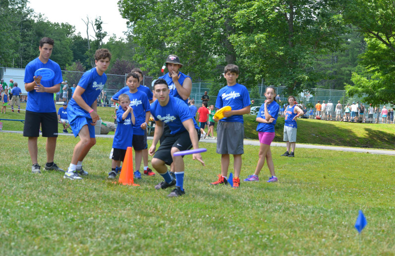 Family games at Woodloch Resort.