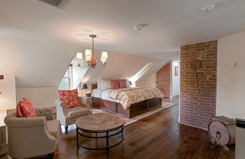 Guest room at The Inn at Grace Winery.