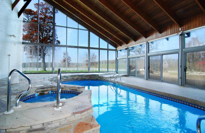 Rental indoor pool at Railey Mountain Lake Vacations.