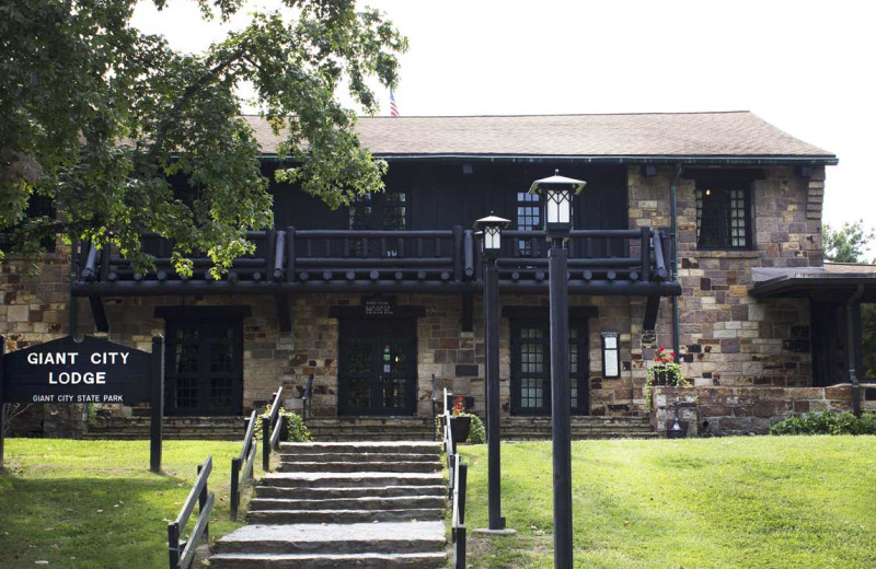 Exterior view of Giant City State Park Lodge.