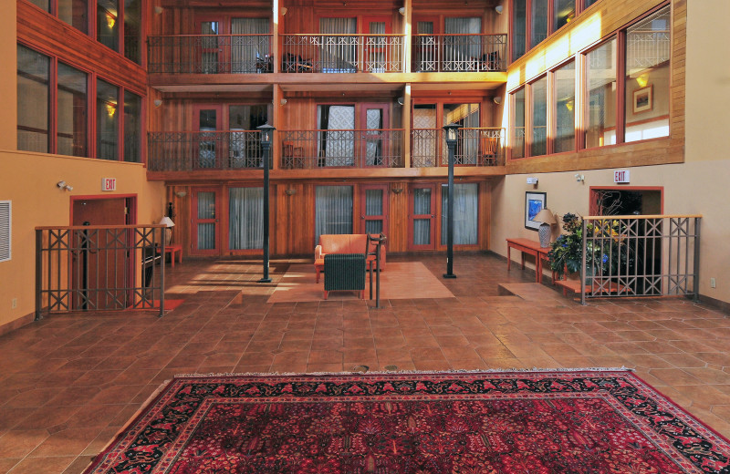 Lobby at Banff Ptarmigan Inn.