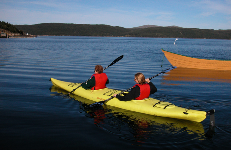 Kayaking at Woody Island Resort.