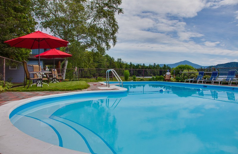 Outdoor pool at Placid Bay Inn.