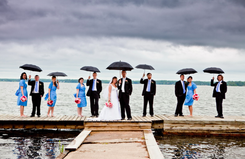 Wedding party at Bayview Wildwood Resort.