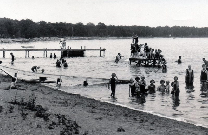 Historic photos at Fair Hills Resort.