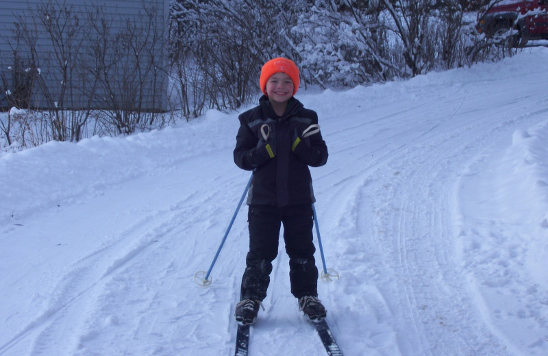 Skiing at Shady Hollow Resort and Campground.