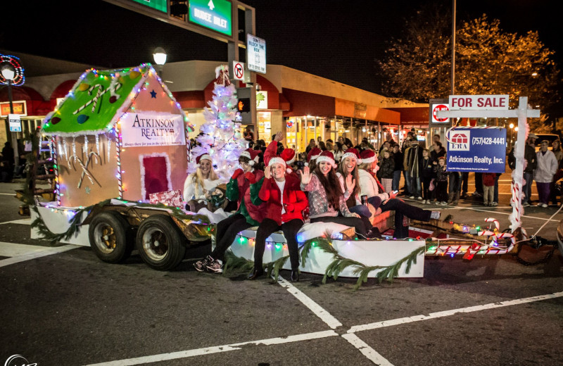 Christmas parade at Atkinson Realty.