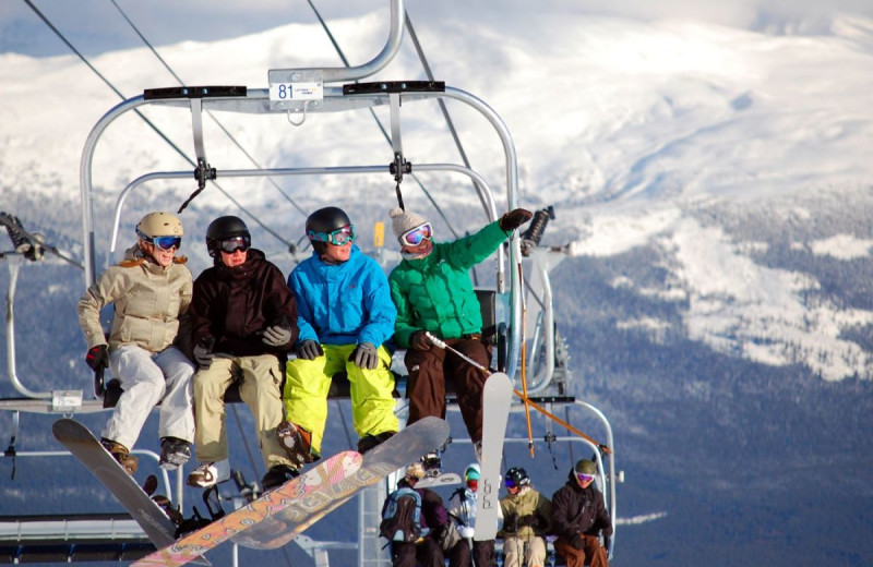 Ski near Maligne Lodge.