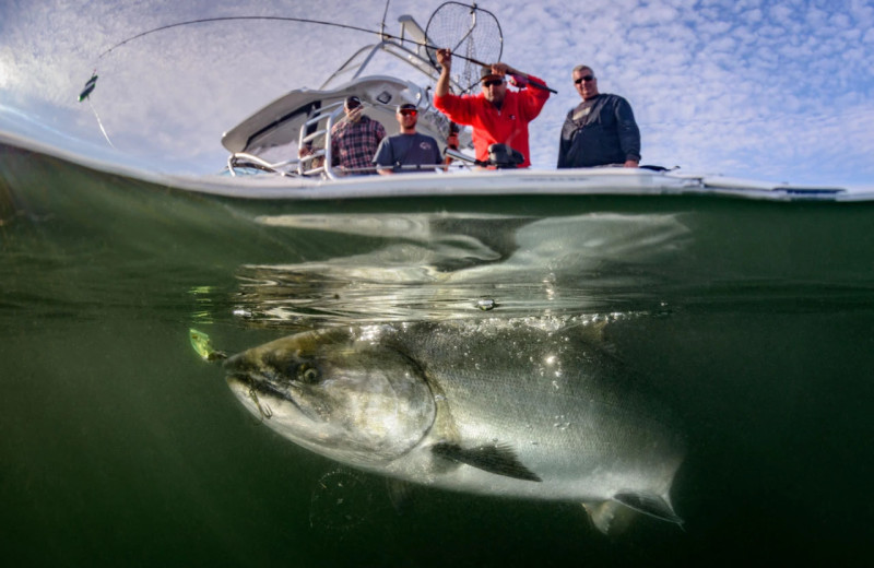 Fishing at Nootka Wilderness Lodge.