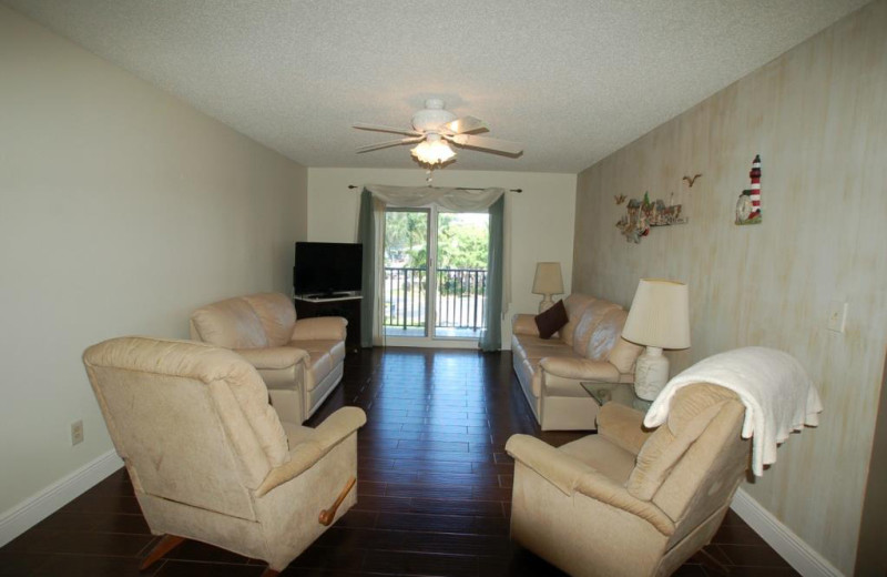 Rental living room at Tri Power Resort Rentals.