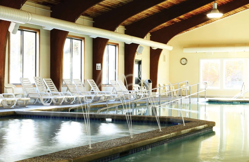 Indoor pool at The Golden Eagle Lodge.