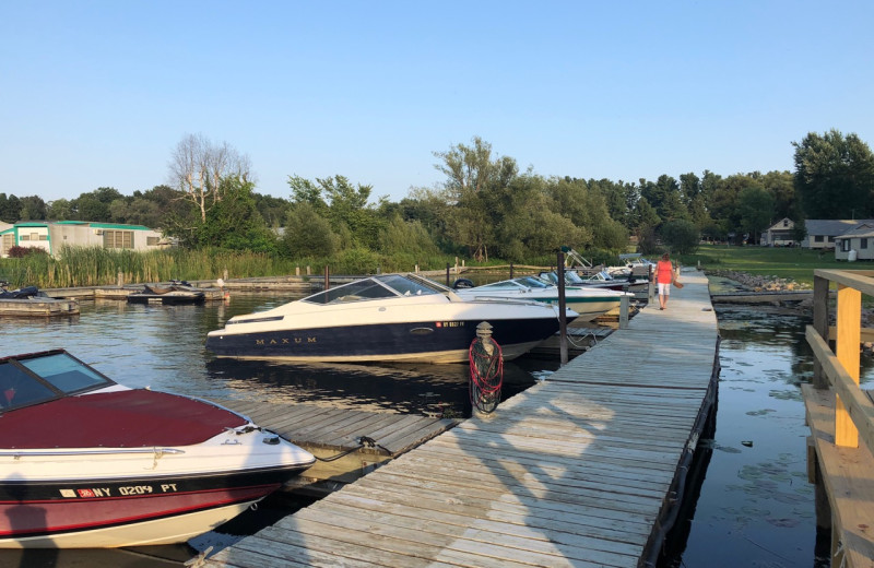 Dock at Pinehurst Motel & Cottages.