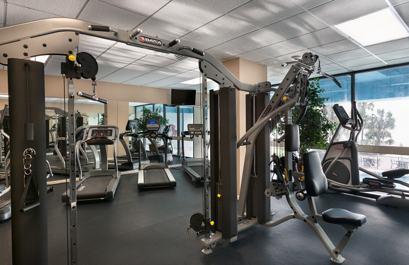 Fitness room at The Breakers Resort.