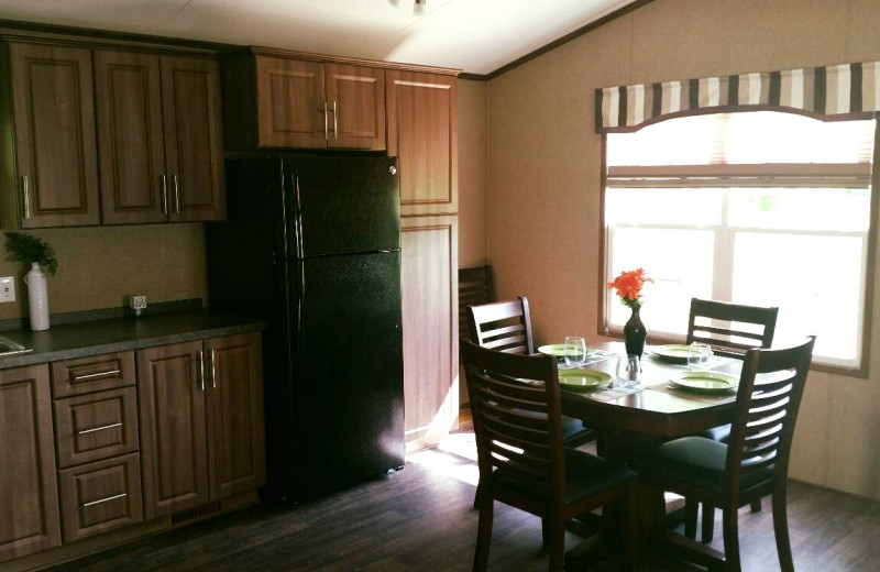 Guest kitchen at Great Blue Resorts- Bellmere Winds Resort.