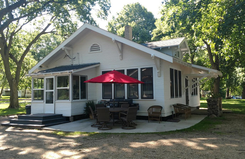 Cabin exterior at Rustling Elm Resort.