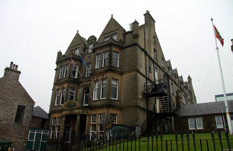 Exterior view of Stromness Hotel.