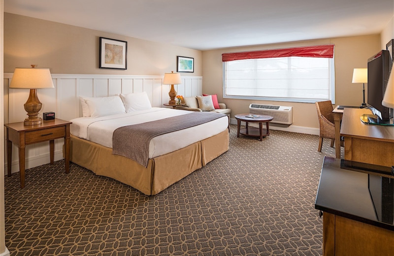 Guest room at Westport Inn.