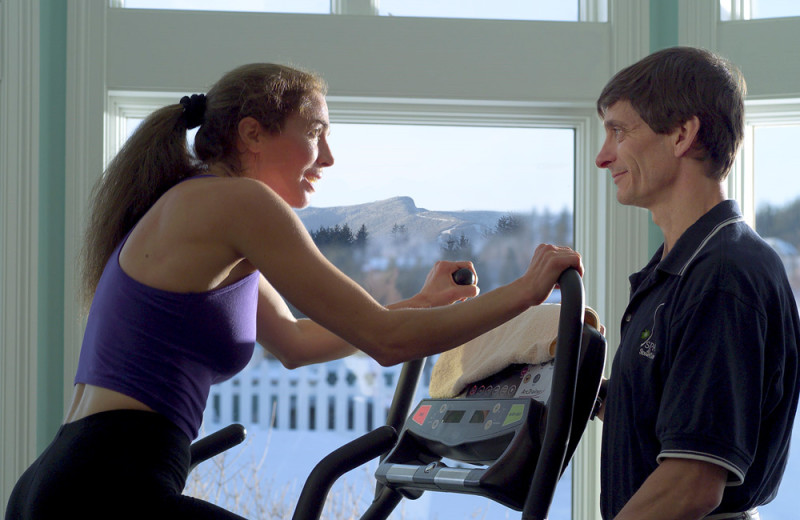 Fitness room at Stoweflake Mountain Resort & Spa.