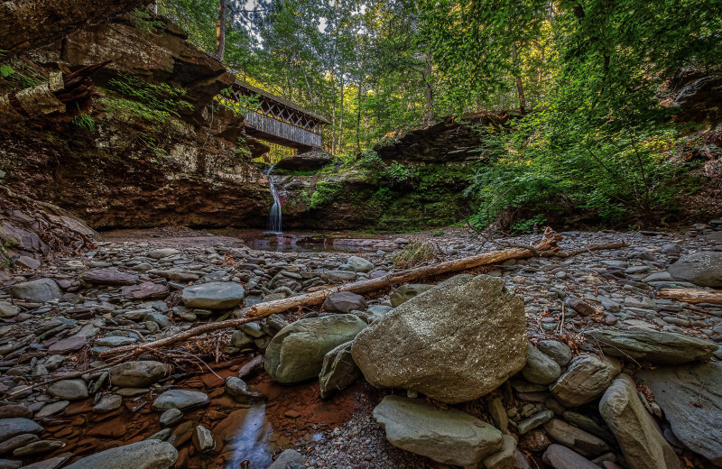 Scenic creek at Winter Clove Inn.