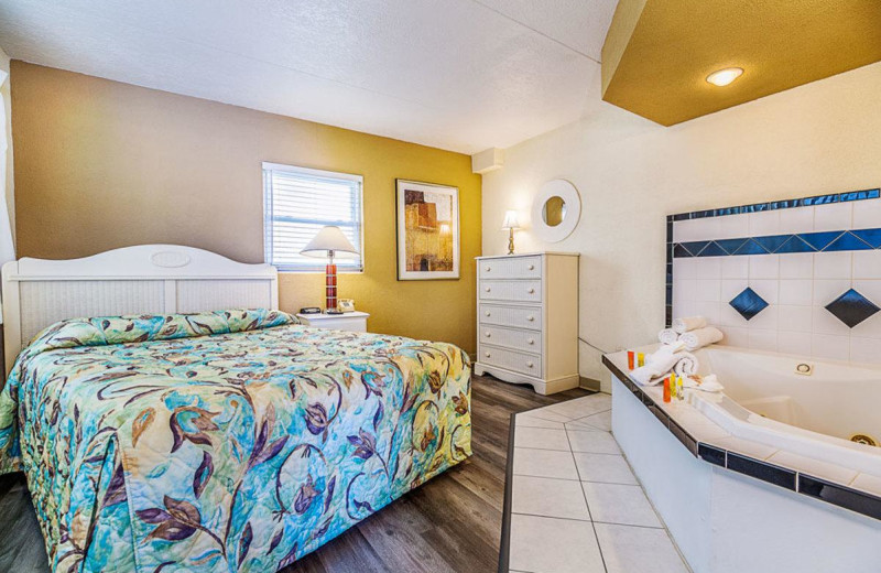 Guest room at The Crusader Oceanfront Family Resort.