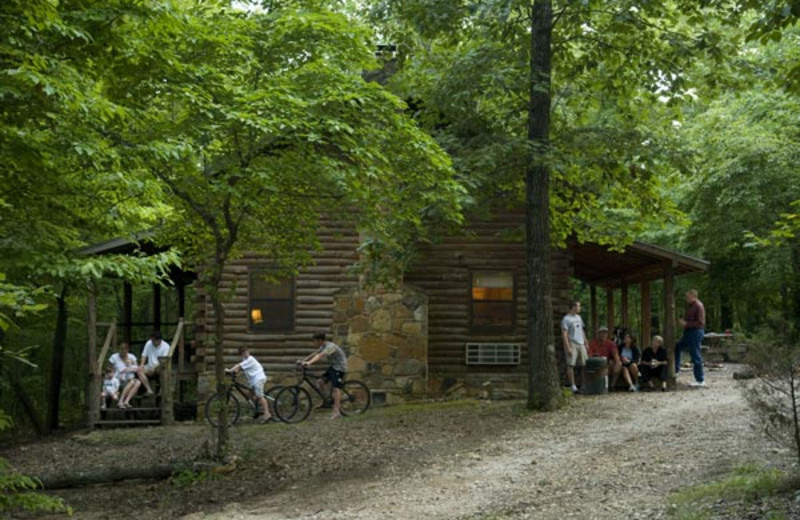 Cabin exterior at Buffalo River Outfitters.