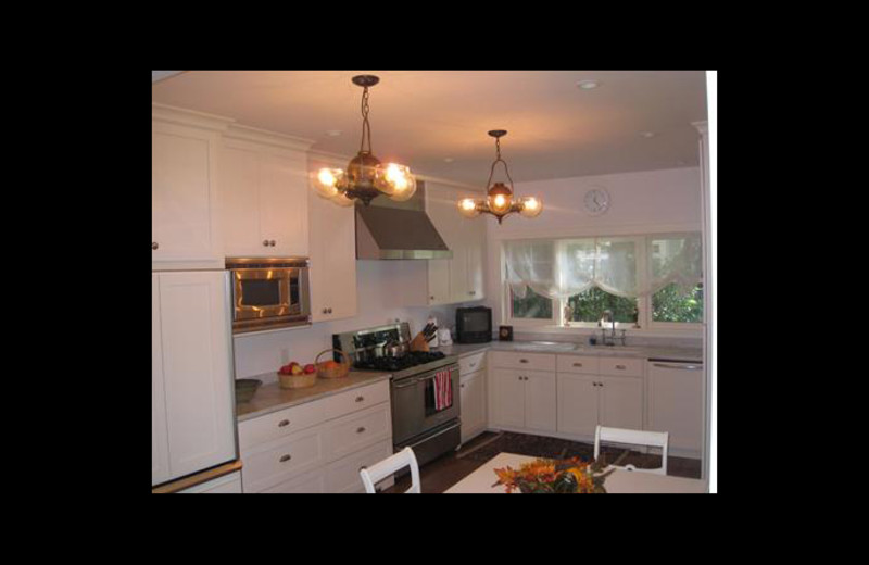 Rental kitchen at Michigan Vacation Rentals.