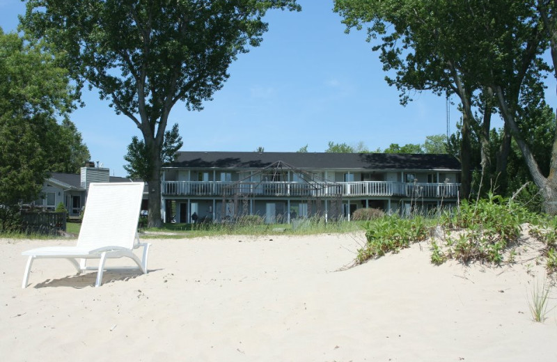 Beach at Square Rigger Lodge.