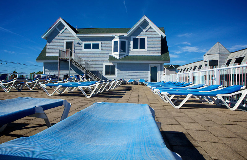 Beach chairs at Anchorage Inn.