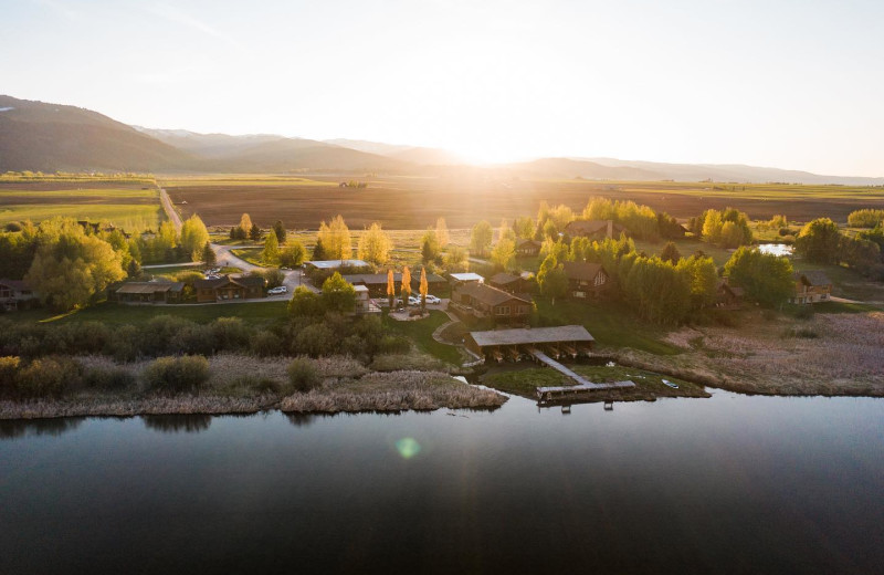 Exterior view of Teton Valley Lodge.