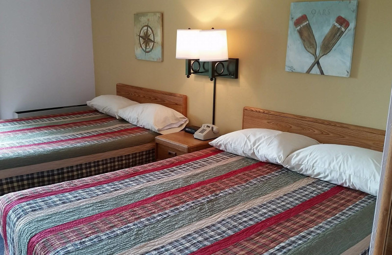 Guest rooms at Square Rigger Lodge.