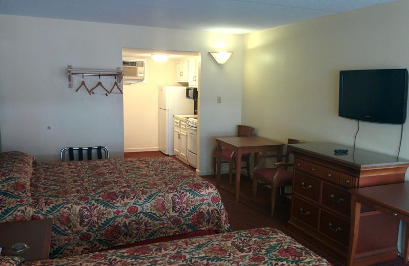 Guest room at Sea Dunes Oceanfront.