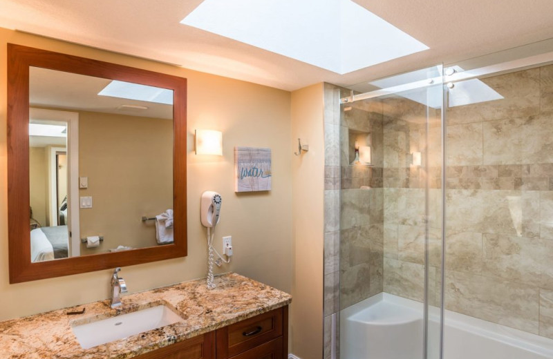Guest bathroom at Ocean Trails Resort.