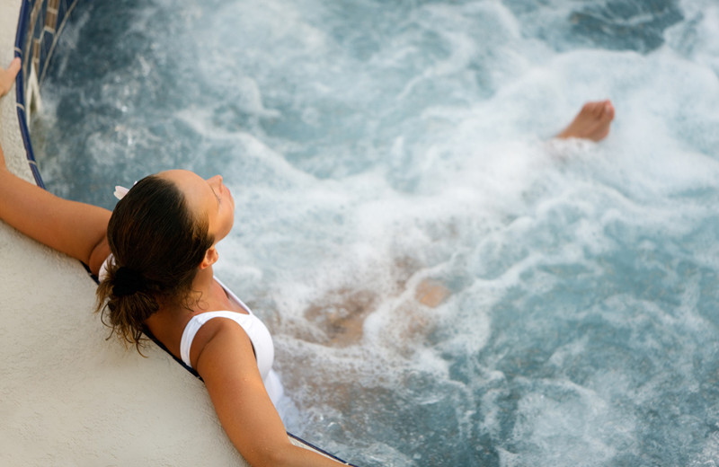 Hot tub at Greenhorn Creek Resort.